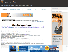Tablet Screenshot of getannoyed.com